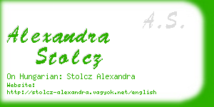 alexandra stolcz business card